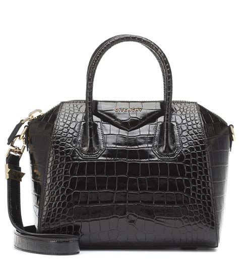 givenchy black croc small antigona bag|givenchy antigona on sale.